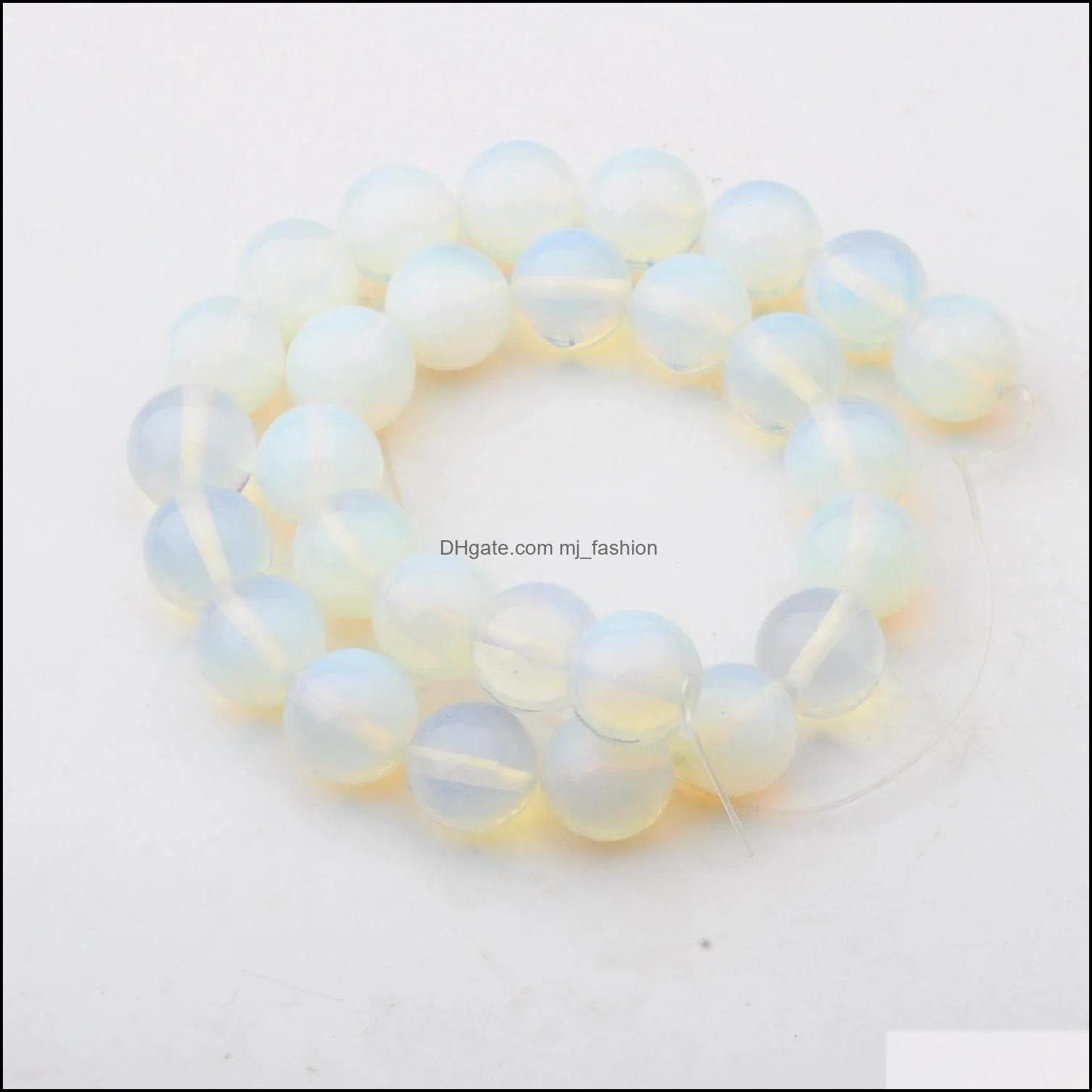 natural crystal opalite 14mm round beads for diy making charm jewelry necklace bracelet loose 28pcs stone beads for wholesales