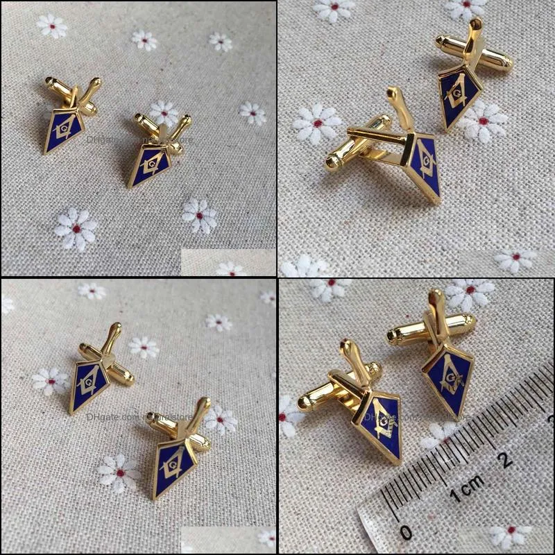 10 pairs masonary cuff link trowel masonic mason tool masonry square and compass cufflinks gift for the fellow