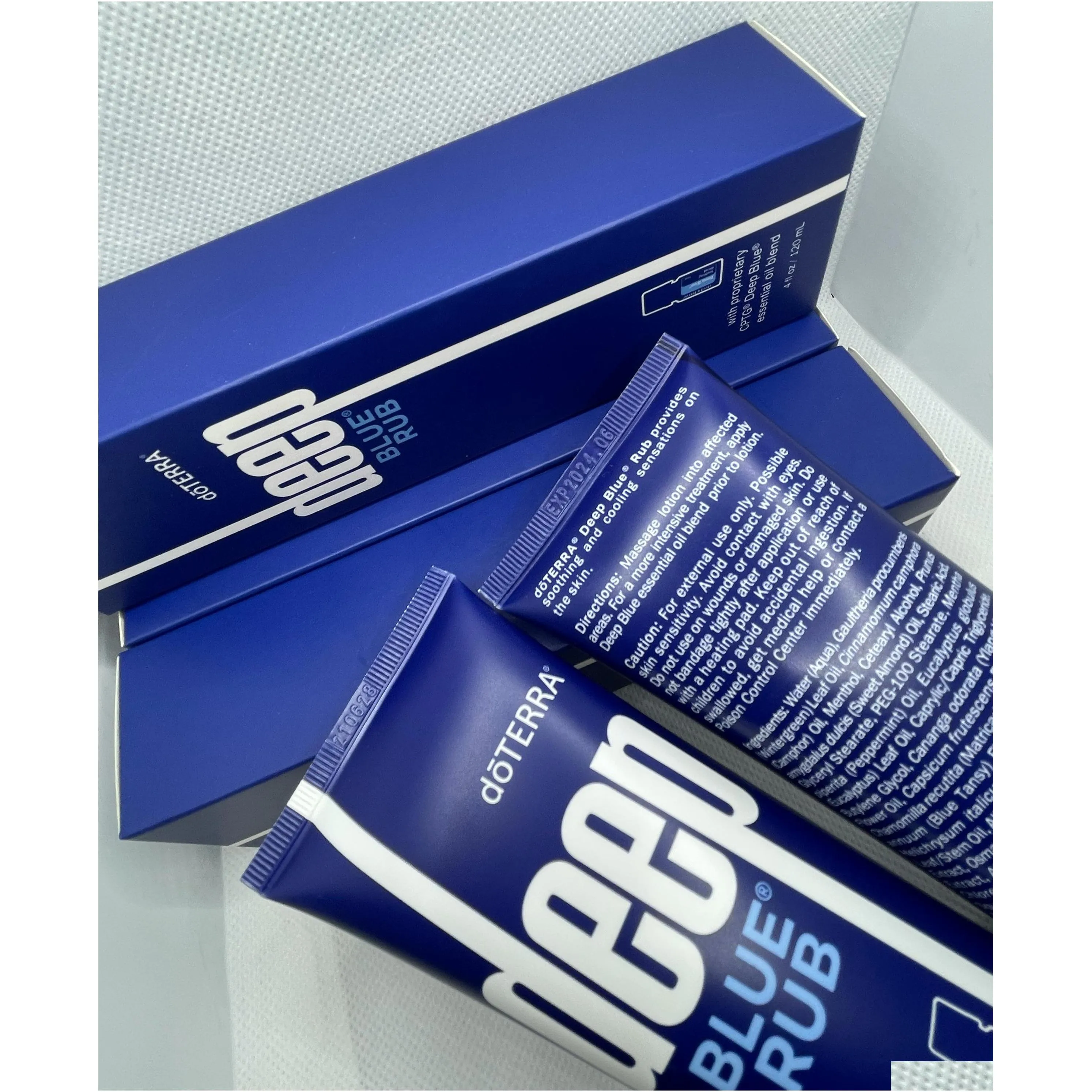 skin care deep blue rub topical cream with oil 120ml