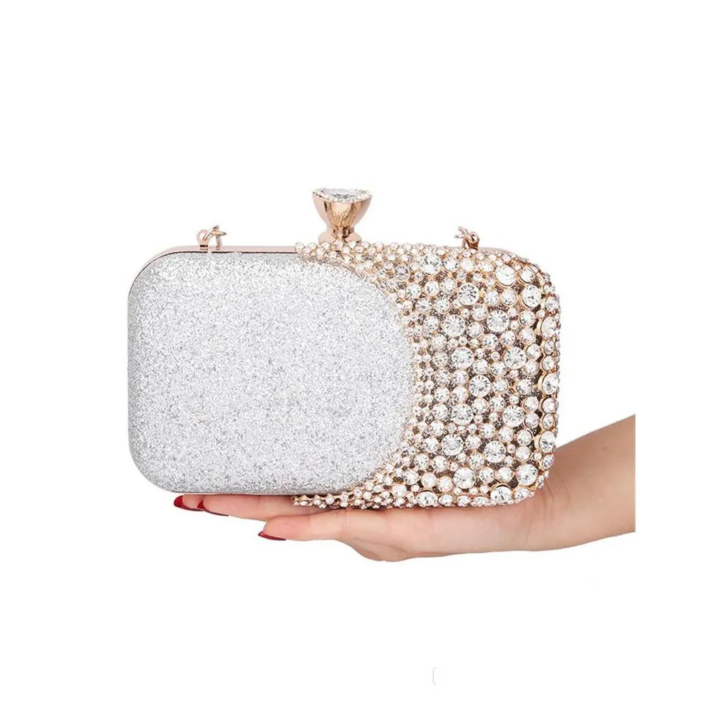  evening bag women clutch bag gorgeous pearl crystal beading bridal wedding party bags crossbody handbags purse