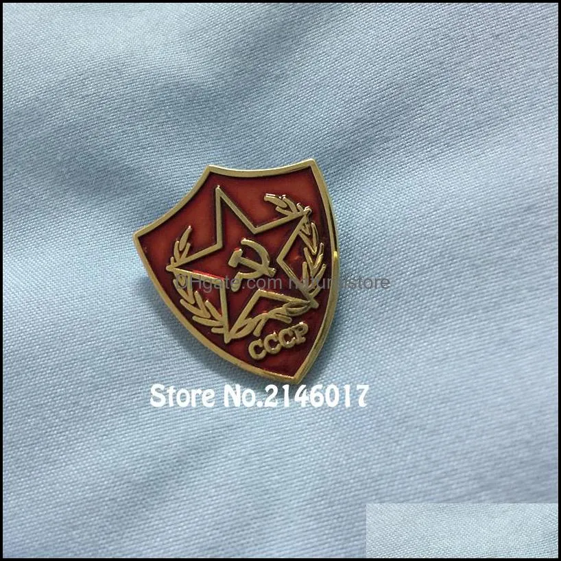 50pcs custom pins soviet cccp red star flag enamel brooch metal craft 1 socialism russian lapel pin badge victory day collect