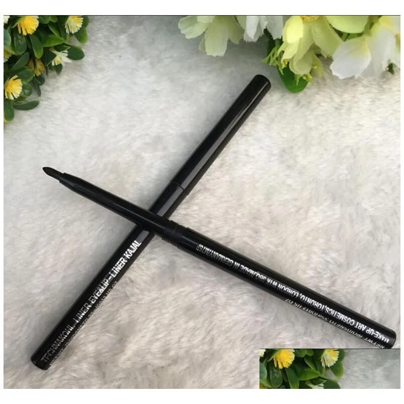 new makeup eyes rotary retractable with vitamine a e waterproof eyeliner pencilblack/brown brand eyeliner