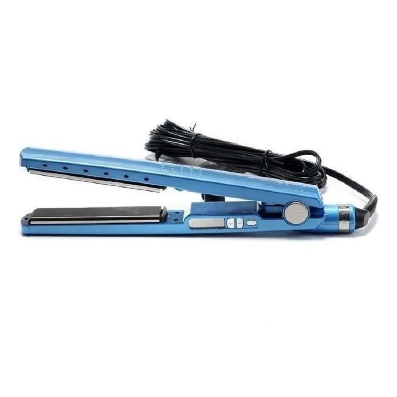 1 pcs pro 1/4 plate flat iron ionic hair straightener hair flat iron hair curler us/eu/uk/au plug