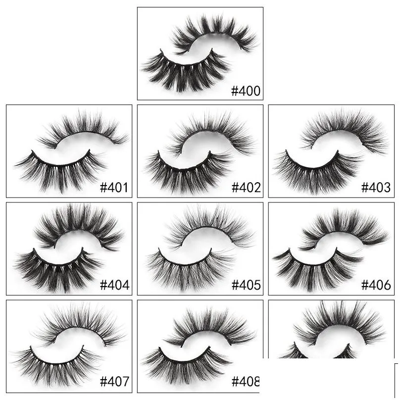 1 pair of natural thick eyelashes colorful false eyelash diamond eye lash packaging box tapared crisscross winged makeup wholesale individual