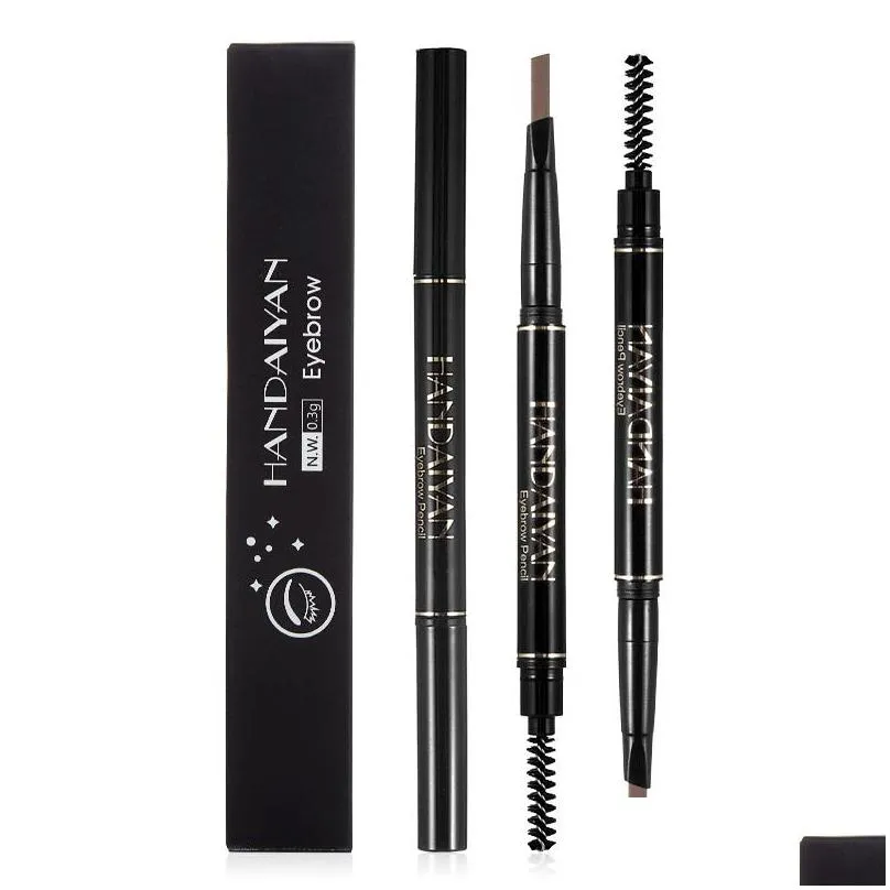 handaiyan waterproof eyebrow pencil wholesale automatic eye brow pencils with brush natural easy to wear makeup tattoo pen