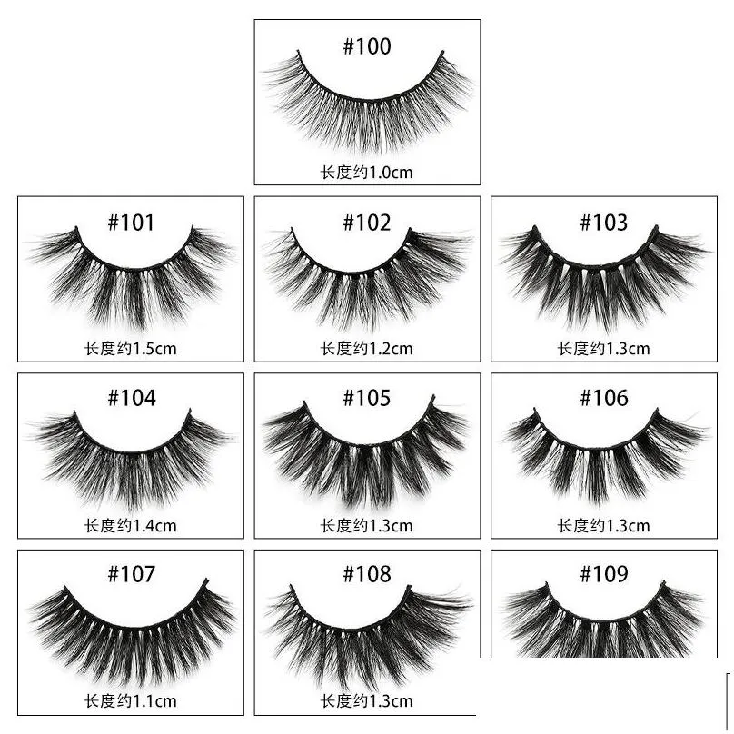 3d lashes pairs of eyelashes wholesale combination lash curler and brush natural thick make up beauty eyelashe kit
