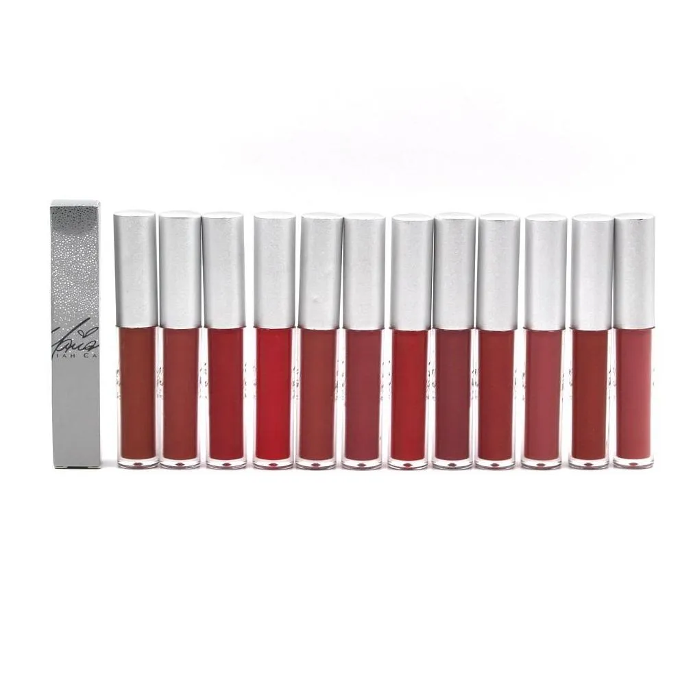 matte lip gloss lips glosses lustre lipgloss moisturizer natural 12 colors silver tubes makeup lipper