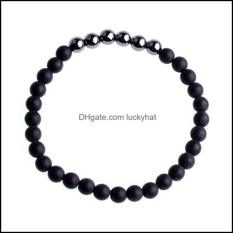 magnetic bracelet black agate male and female sexual anxiety relief aura cure fashion  bracelet