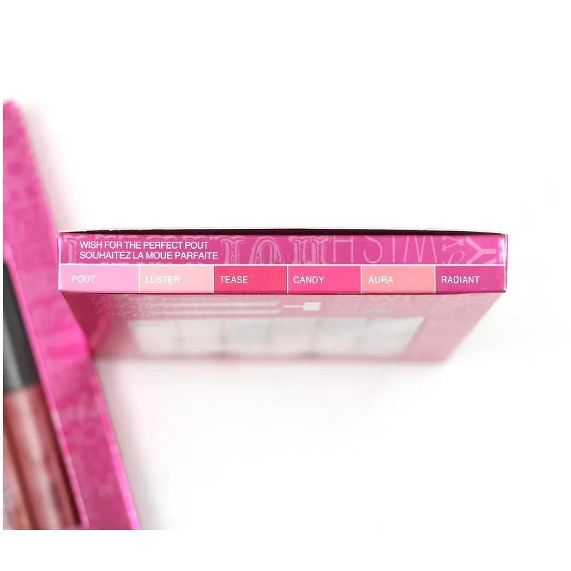 6pcs lip gloss box full lips makeup plump kit holiday style for women moisturizer nutritious hydrating makeup lipgloss set