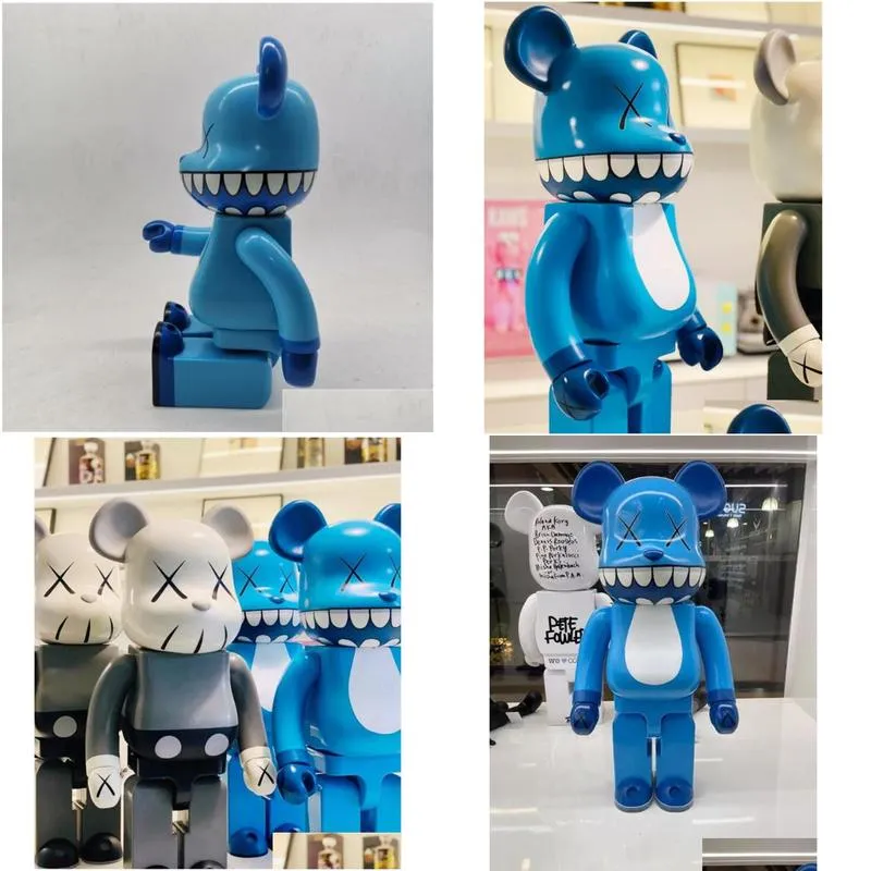 newest games 400 28cm the bearbrick chomper companion pvc fashion bear figures toy for collectors bearbrick art work model decoration