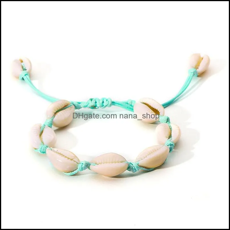shell woven rope bracelet ladies beach adjustable natural shell creative ladies jewelry you have your own personality and style