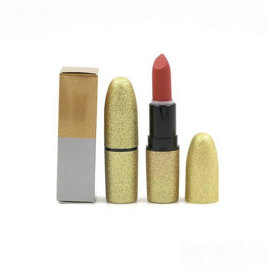 designer lipstick matte gold tube longlasting easy to wear moisturizer 3g beauty makeup lipstick