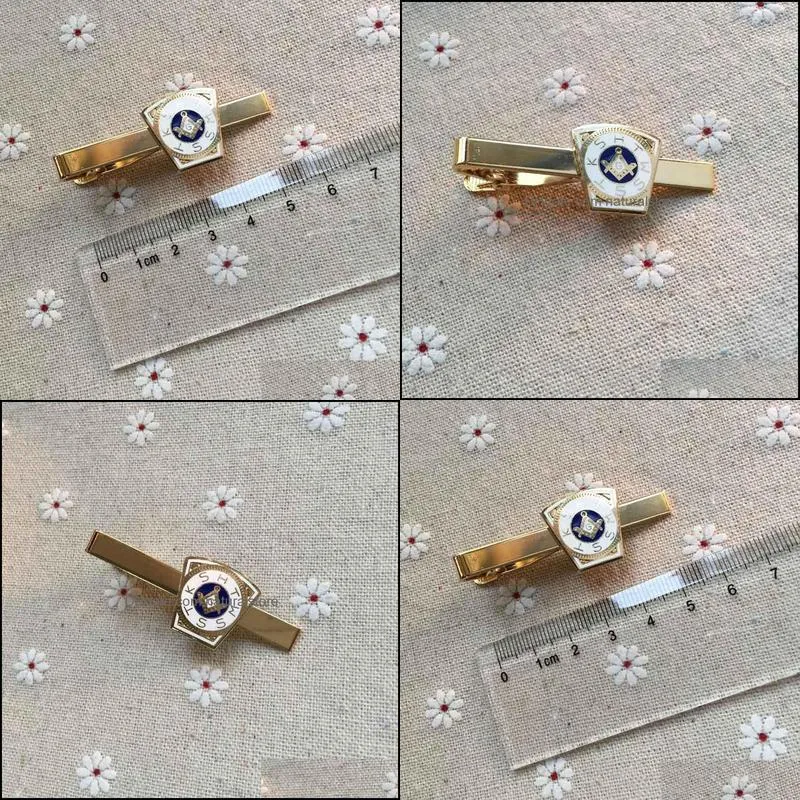 10pcs wholesale holy royal arch masonic keystone tie bar clip pin enamel tack religious souvenir mason for lodge masonry