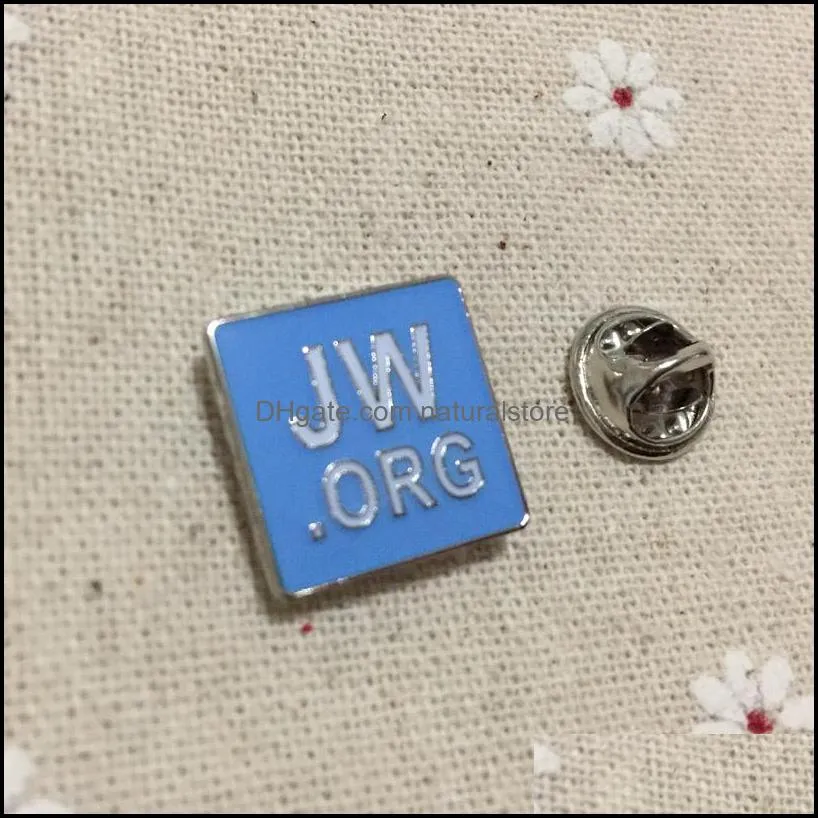 100pcs enamel brooch metal craft blue pins soviet badge gifts jw.org regalia lapel pin badges