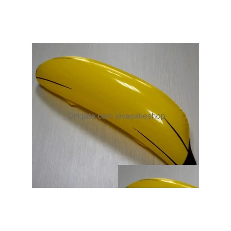 100pcs creative inflatable big banana 68cm blow up pool water toy kids children fruit toys party decoration