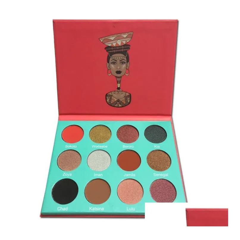 12 color eyeshadow palette spot makeup perspiration not dizzydo lasting modification of eyeshadow .