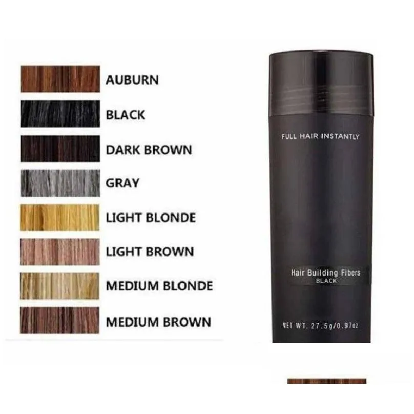 hair fiber keratin powder spray thinning hair concealer 10colors
