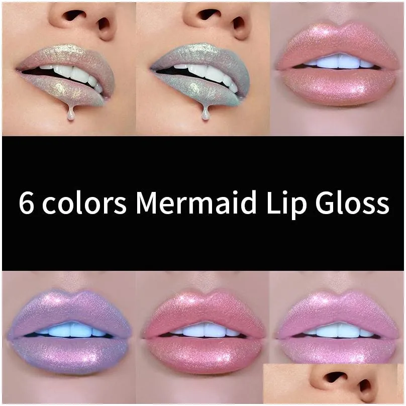 handaiyan iridescent sheer glitter gloss shine lipgloss long last nutritious makeup liquid lip glosses