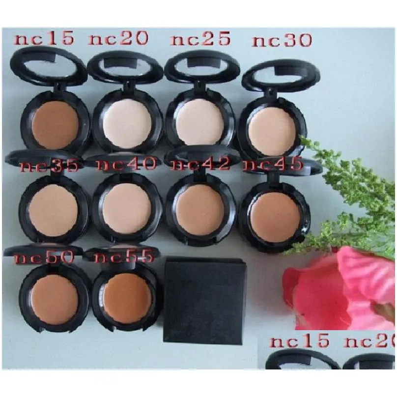 makeup face concealer powder finish cacheceknes plus foundation 7g pressed 10 colors