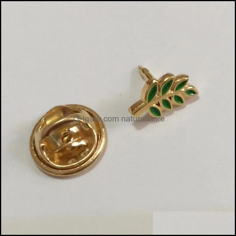 50pcs acacia sprig brooch and pins masonic regalia mason lapel pin akasha gift for fellow small custom enamel badge green leaf