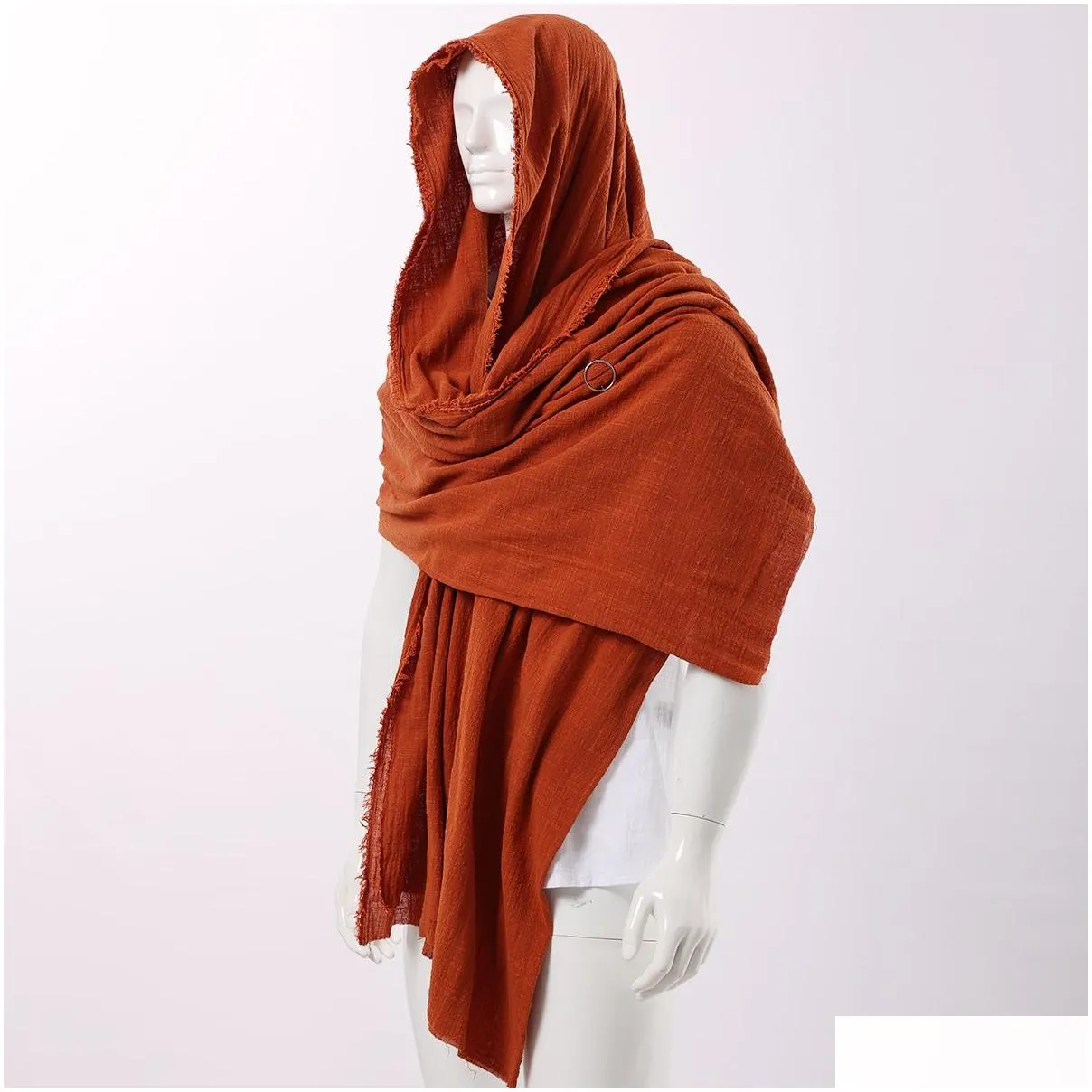 mens vintage cloak scarf chunky blanket scarves medieval hood halloween middle ages mittelalter shoulder cowl
