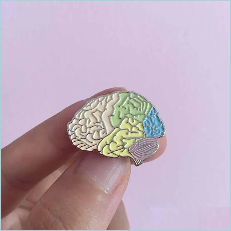 50pcs enamel pins medical anatomy lapel pin badge stroke neurology brooches for doctors and nurses or parkinson depression brain
