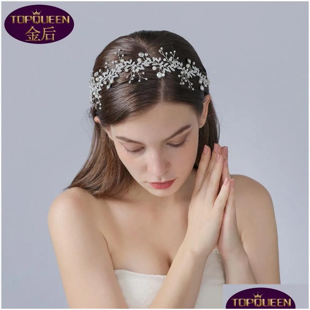 sparkly sequins bridal headpieces headwear for wedding parties silver rhinestones headband women hair band headdress hair accessories