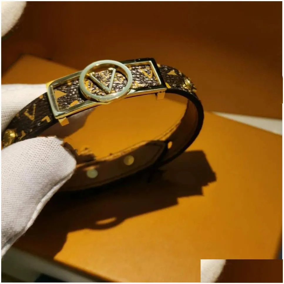 leather bracelets for man woman wristband lock heart charm designer bangles jewelry