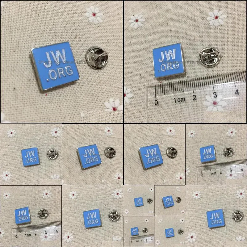 10pcs blue jw.org regalia lapel pin badges enamel brooch metal craft pins soviet badge gifts
