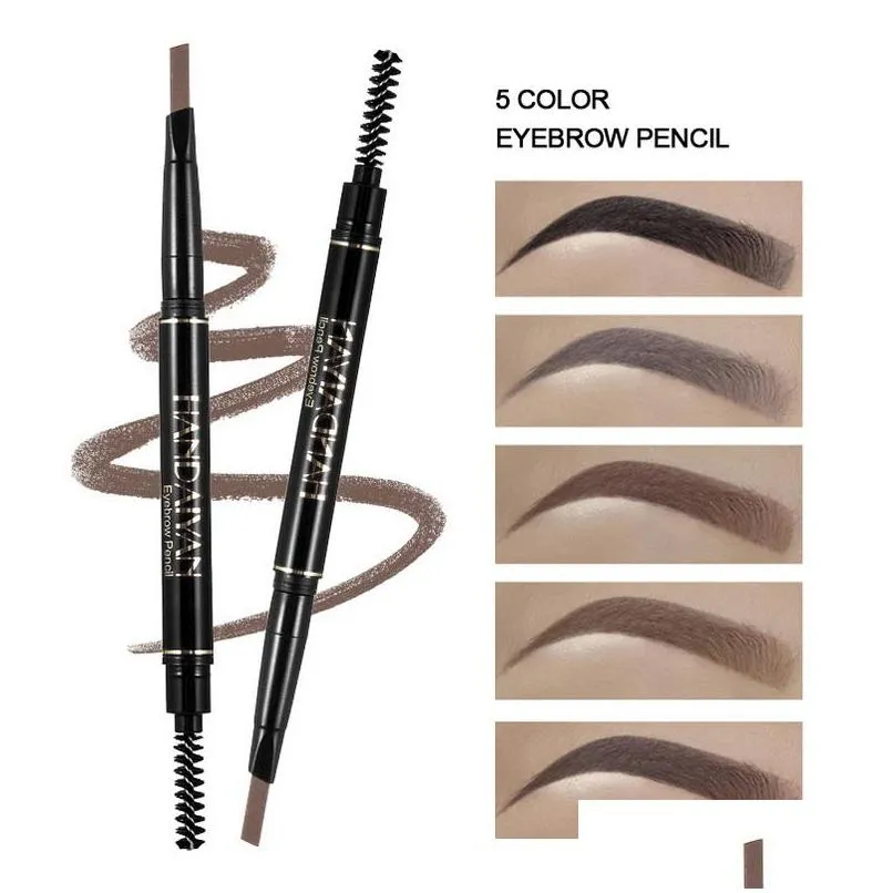 handaiyan waterproof eyebrow pencil wholesale automatic eye brow pencils with brush natural easy to wear makeup tattoo pen