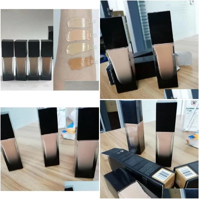 beauty makeup face foundation 4colors luminous highlighter concealer liquid foundations