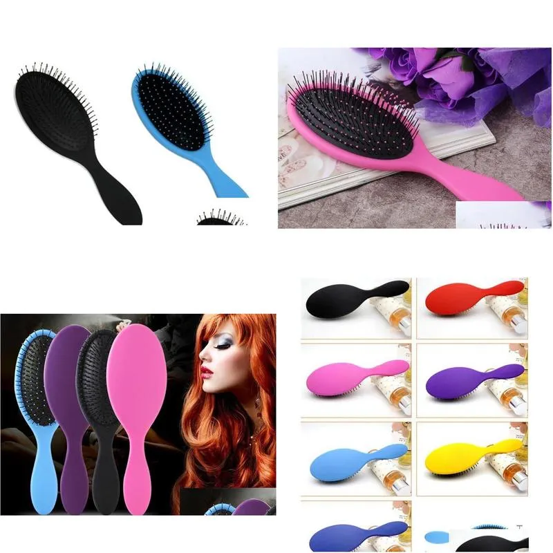 hot wet dry hair brush original detangler hair brush massage comb with airbags combs for wet hair shower brush