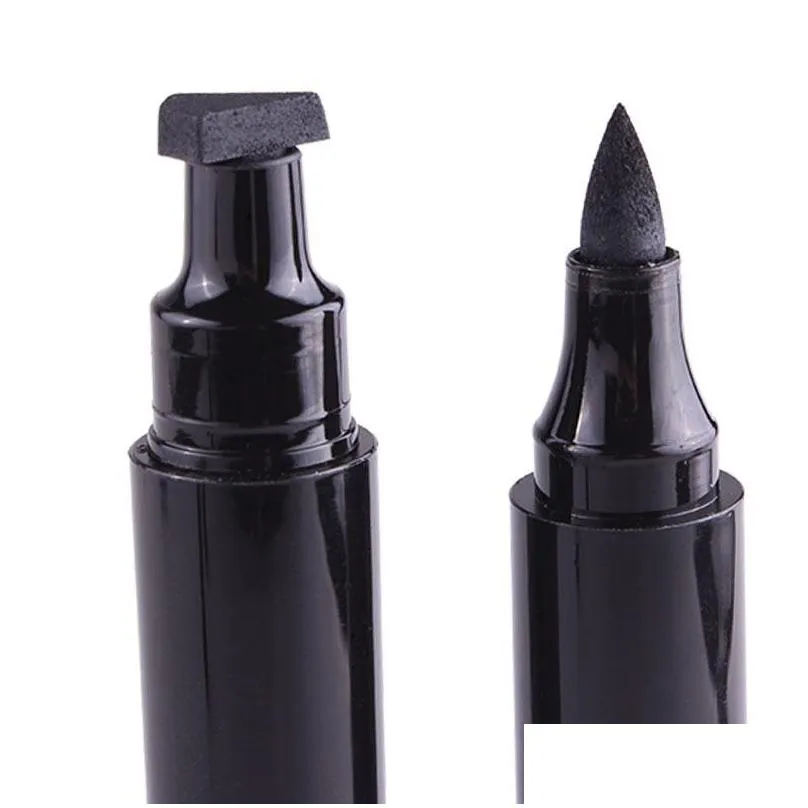 miss rose stamp eyeliner seal pencil professional eye makeup tool double heads two heads eyeliner pen