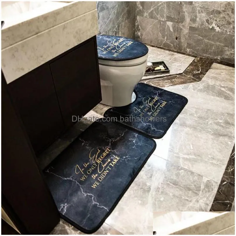 home bathroom classic mats noslip letter pattern door rug antiskid universal high quality hotel luxurys toilet seat cover