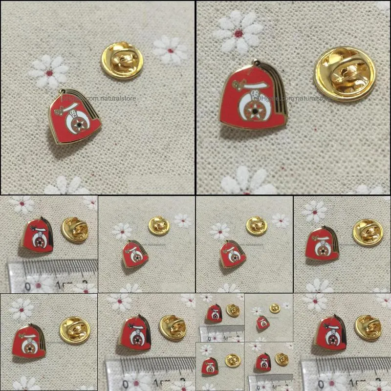 50pcs masonry masonry pins customize masons shriners enamel brooches butterfly clutch small masonic lapel pin badge