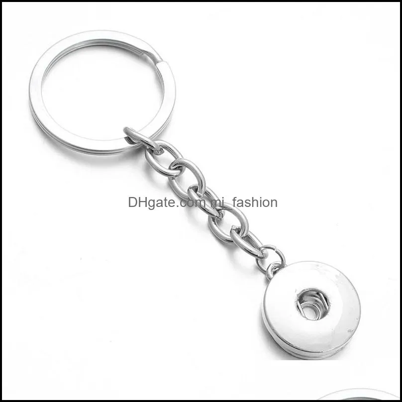 snap jewelry 12mm 18mm snap key chains for keyring women gifts girl keychain bag pendant