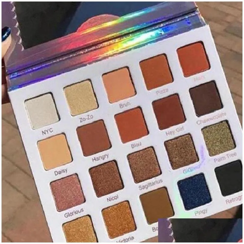 20 color hashtag/holy grail/nicol concilio pro eyeshadow palette limited edition natural pressed eye pigmented shadow cosmetics