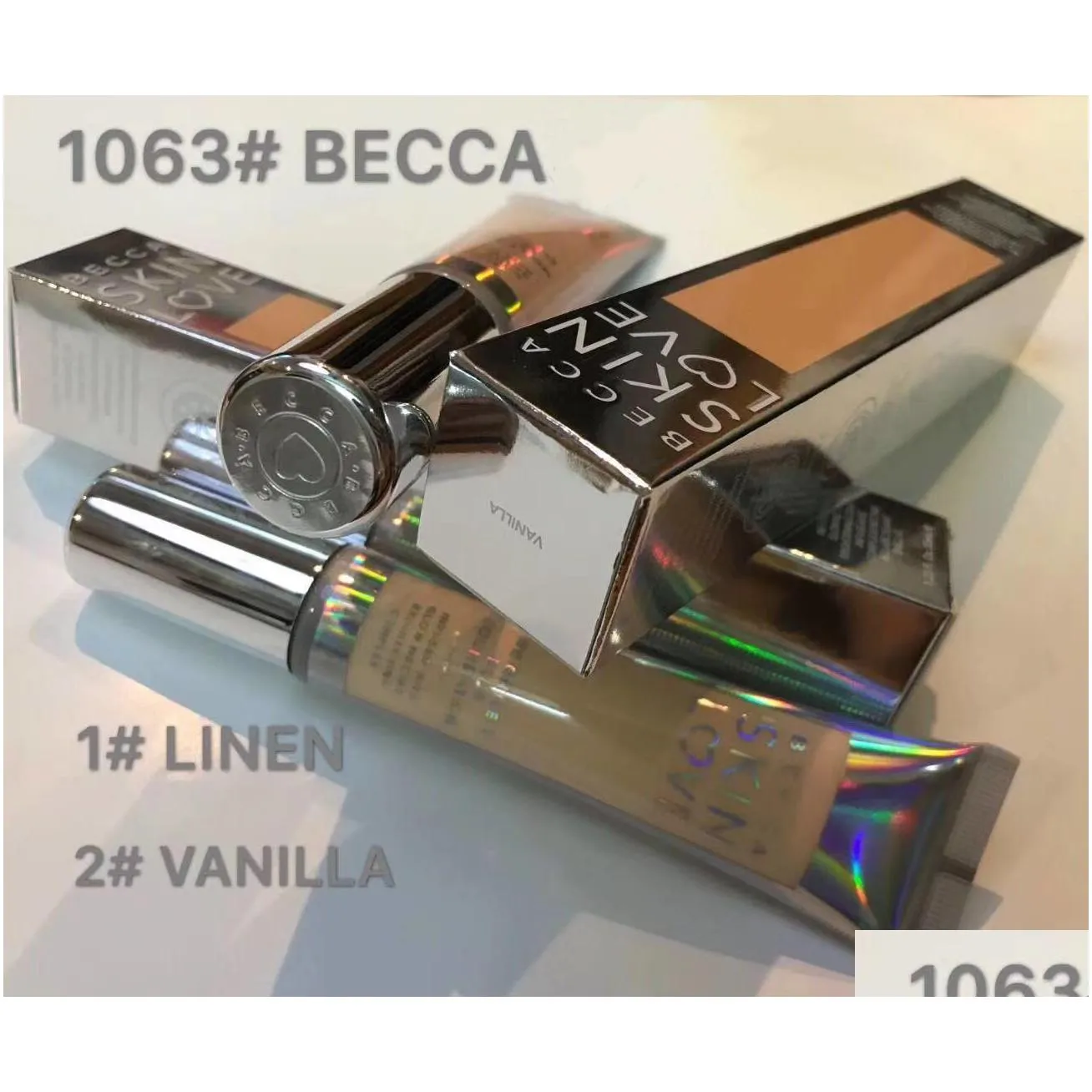 becca skin love weightless blur foundation infused with glow nectar brightening complex 2 colors linen