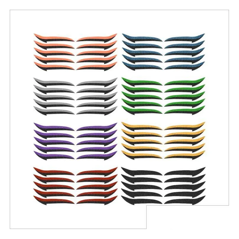 5pairs/set eyelid line stick reusable eyeliner stickers cat eye makeup double eyelid sticker eyeliner makeup sticker