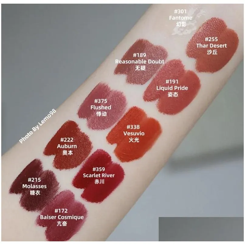  lipgloss 4ml liquid lipstick vinyl rouge levres liquide lipstick lasting color retaining lips makeup beauty lip glaze 5 colour flushed fantome thar