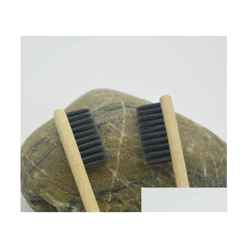 hot bamboo toothbrush bamboo charcoal toothbrush soft nylon capitellum bamboo toothbrushes for hotel travel tooth brush