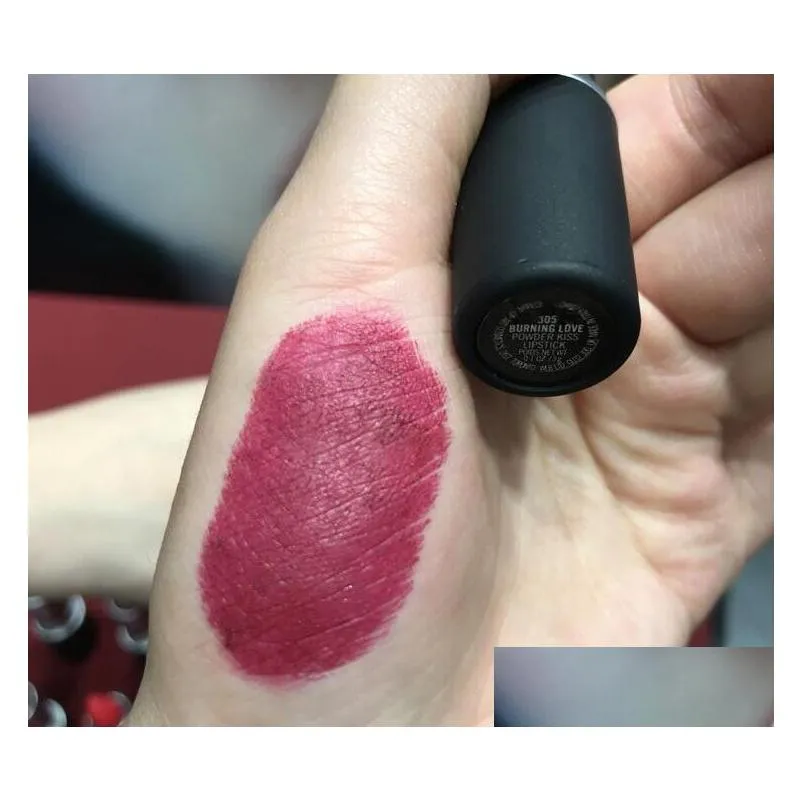 aluminum tube frosted lipstick powder kiss lipstick matte retro lipsticks 8 colors 305 308 314 315 316 921 922 923 chili