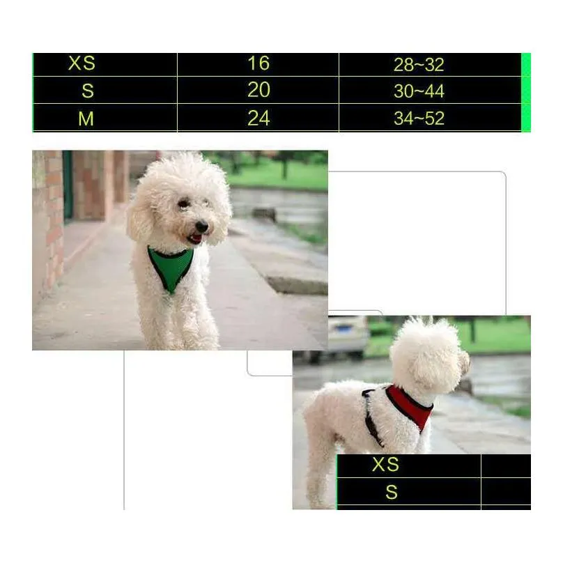 mesh pet harness soft mesh pet harness adjustable breathable puppy harness safety strap mesh vest for dog puppy cat accessories lsk118