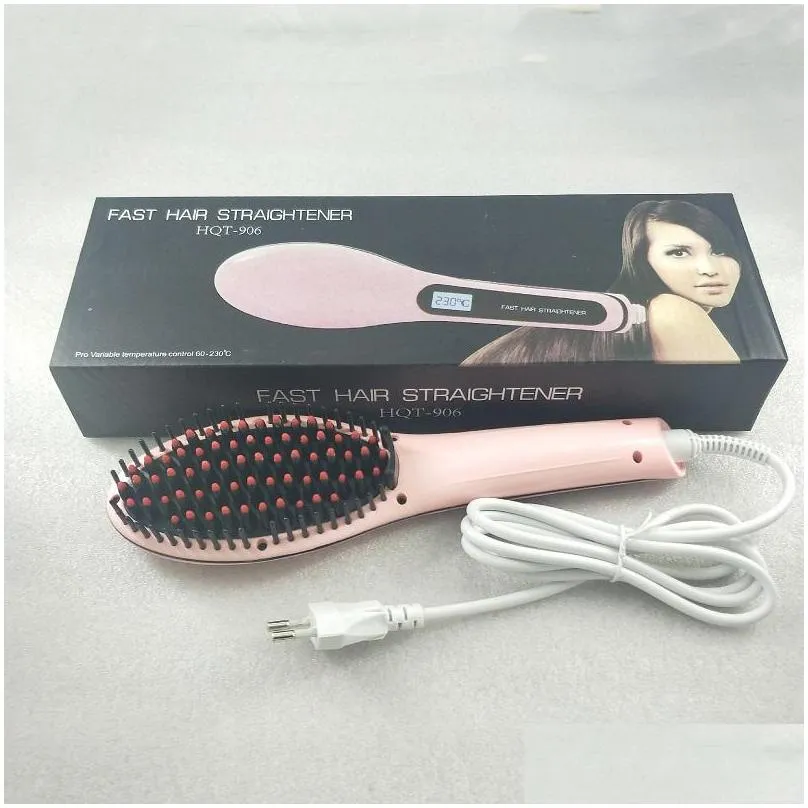 hair straightener brush straight styling tool nasv beautiful star flat iron electronic comb straighteners