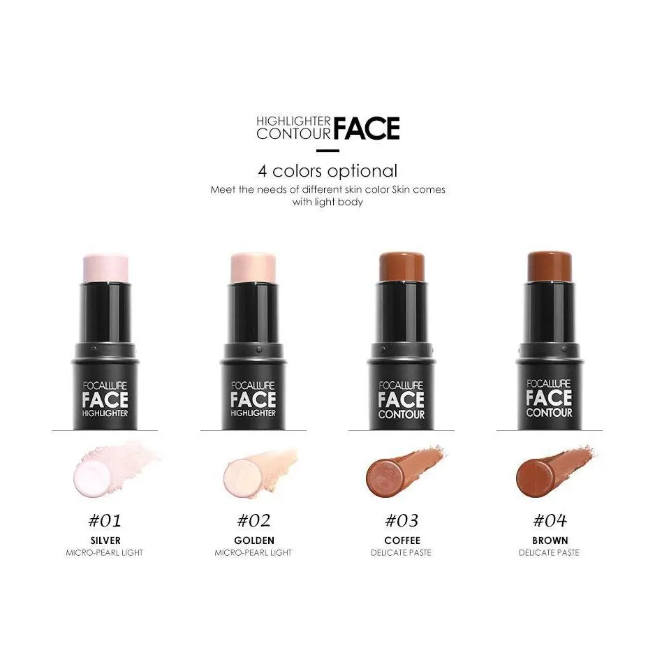 face repair stick bronzers highlighters 4 color concealer sticks