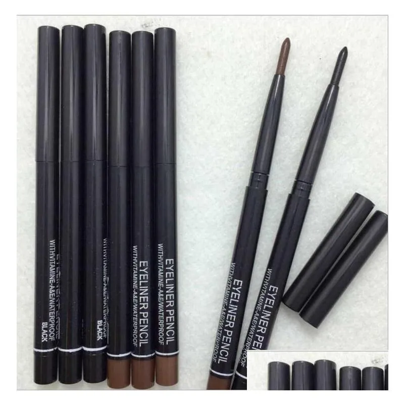 wholesale women waterproof retractable rotary eyeliner pen eye liner pencil makeup cosmetic tool