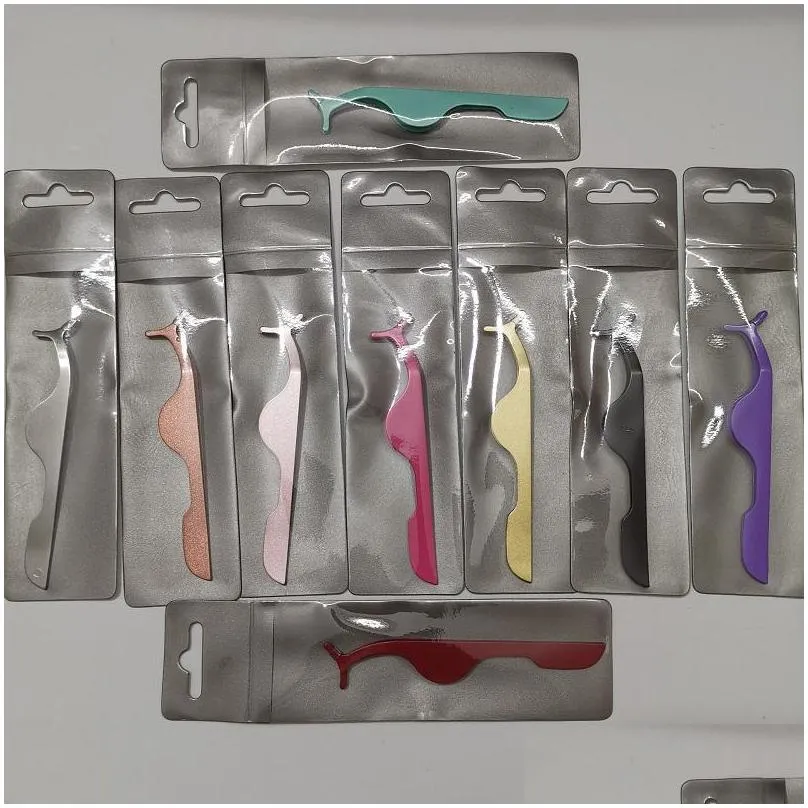 multifunction eyelash curler eyelash clips tweezers auxiliary device false eyelashes eye lash clip beauty makeup tool with opp bag