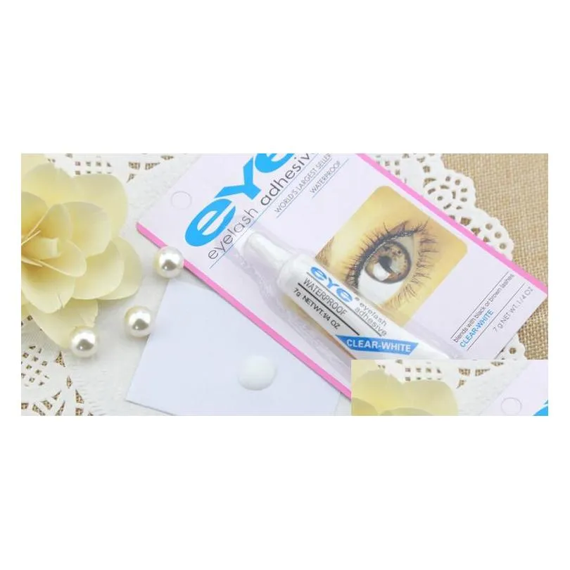 eye the cheapest mascara glue false eyelashes clear white and black makeup waterproof mascara 9g makeup tools eye eyelash