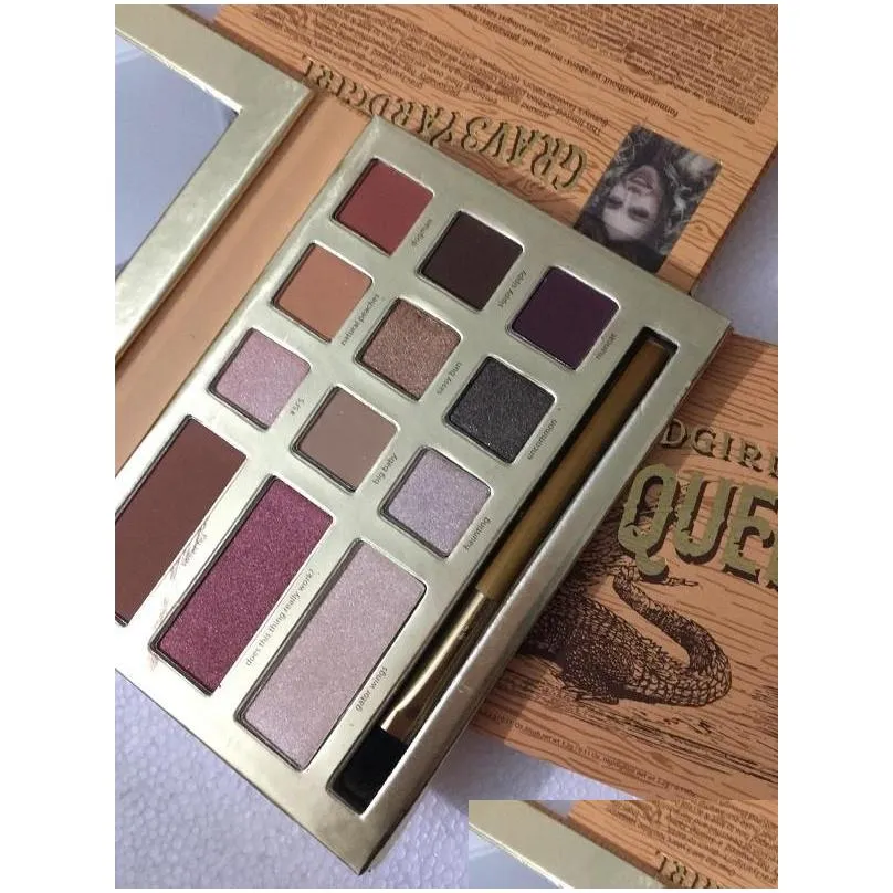 yardgirl swamp queen 12 colors eye shadow makeup shimmer matte eyeshadow earth color eyeshadow palette