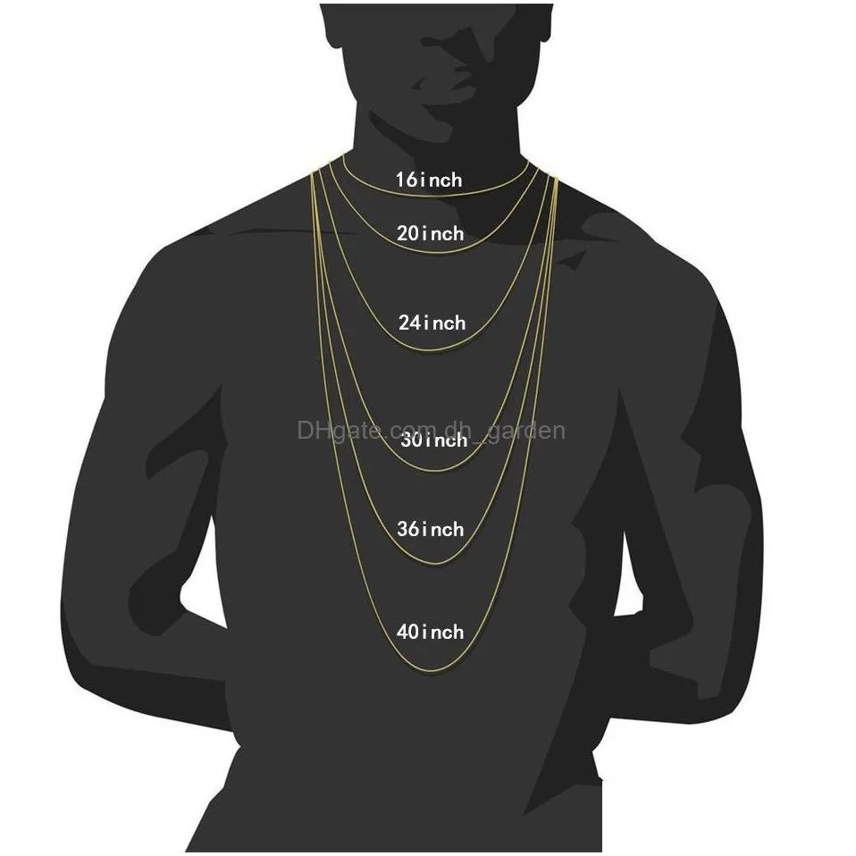 iced out chains jewelry diamond tennis chain mens hip hop jewelry necklace 3mm 4mm gold silver chain necklaces